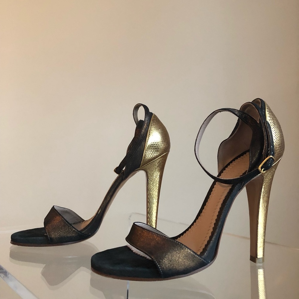 Chloe Gold & Bronze Heels in Size 37